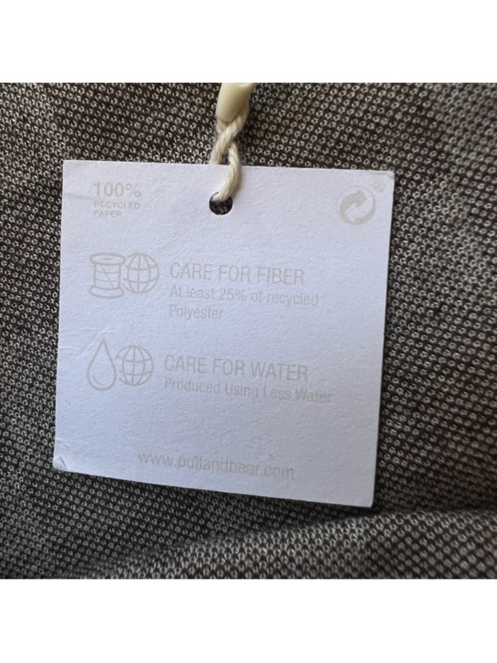 ASOS Pull&Bear brown checkered mini skirt with slit size M - Picture 6 of 10